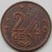 Монета Нидерландские Антиллы 2 1/2 цента 1971 КМ9 AU арт. 5183