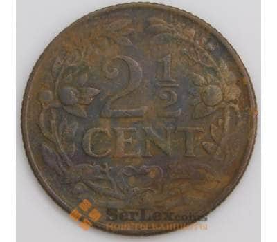 Монета Кюрасао 2 1/2 цента 1947 КМ42 VF арт. 5190