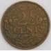 Монета Кюрасао 2 1/2 цента 1948 КМ42 VF арт. 5191