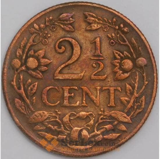 Кюрасао монета 2 1/2 цента 1944 КМ42 VF арт. 5226