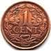 Монета Нидерландские Антиллы 1 цент 1959 КМ1 VF арт. 5221