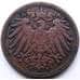 Монета Германия 1 пфенниг 1898 F КМ10 VF арт. 5249