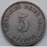 Германия 5 пфеннигов 1898 А КМ11 VF арт. 5252