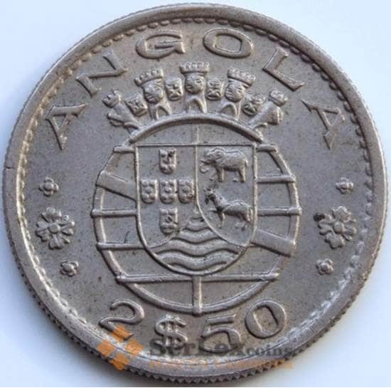 Ангола монета 2,5 эскудо 1969 КМ77 AU арт. 5318