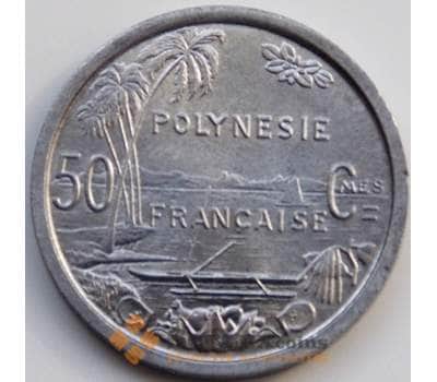 Монета Французская Полинезия 50 сантим 1965 КМ1 UNC арт. 5319