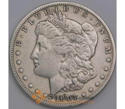 США монета 1 доллар 1901 О КМ110 VF Морган арт. 43539
