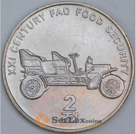 Северная Корея 2 чона 2002 КМ197 UNC ФАО автомобиль арт. 55894