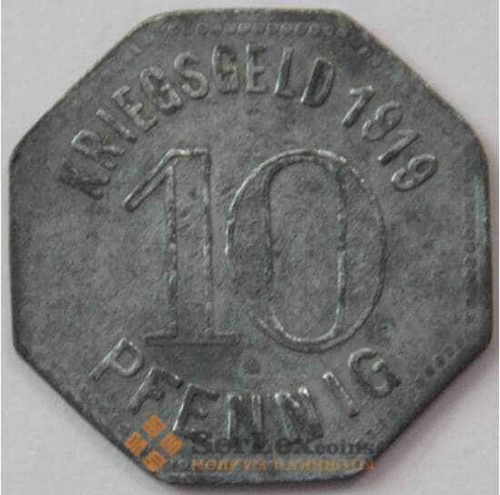 Германия Нотгельд 10 пфеннигов 1919 Динслакен Dinslaken (J05.19) арт. 17921
