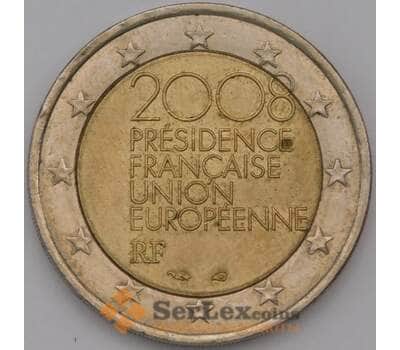 Монета Франция 2 евро 2008 XF Председательство Франции в ЕС арт. 31375