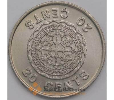 Соломоновы острова монета 20 центов 1977 КМ5 UNC арт. 41247