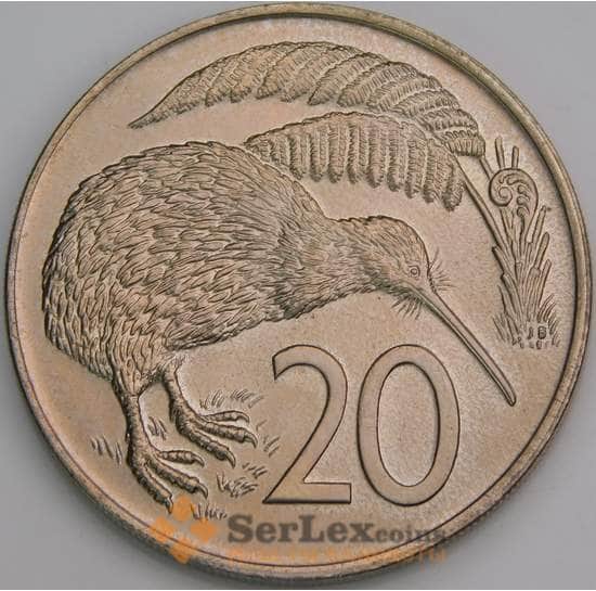 Новая Зеландия 20 центов 1974 КМ36 UNC арт. 46534