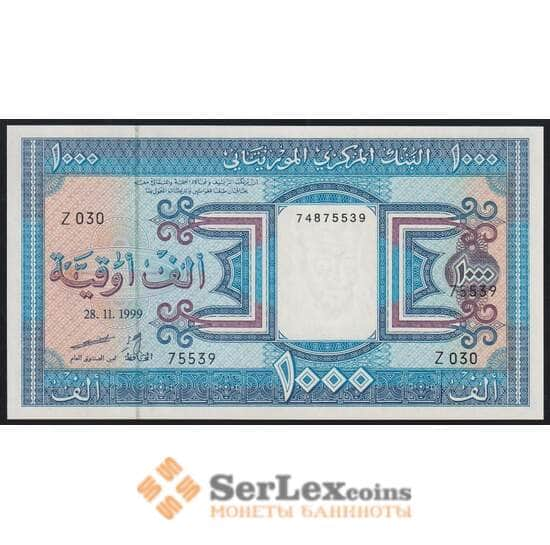 Мавритания 1000 угий 1999 Р9а UNC арт. 51342