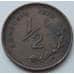 Монета Родезия 1/2 цента 1970-1977 КМ9 VF арт. 7139