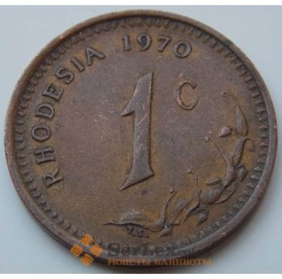Родезия 1 цент 1970-1977 КМ10 VF арт. 7138