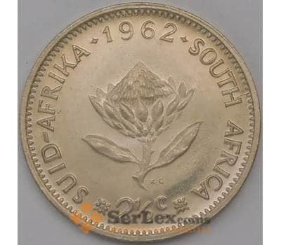 Монета Южная Африка ЮАР 2 1/2 цента 1962 КМ58 Proof арт. 22742
