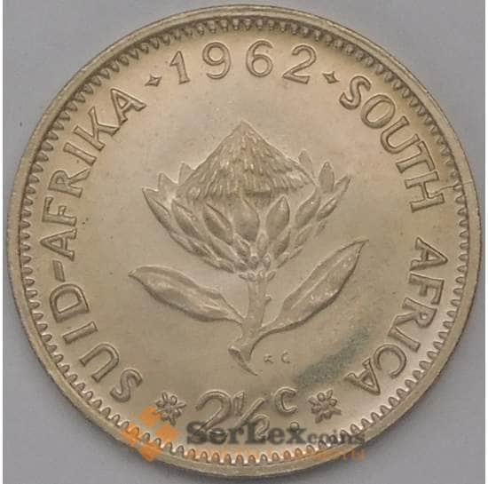 Южная Африка ЮАР 2 1/2 цента 1962 КМ58 Proof арт. 22742