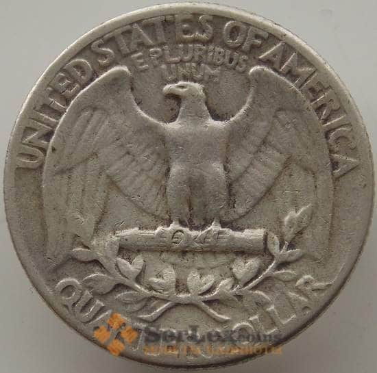 США 25 центов квотер 1956 KM164 VF арт. 12269