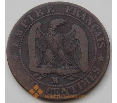 Монета Франция 5 сантим 1853 КМ777 F арт. 7349
