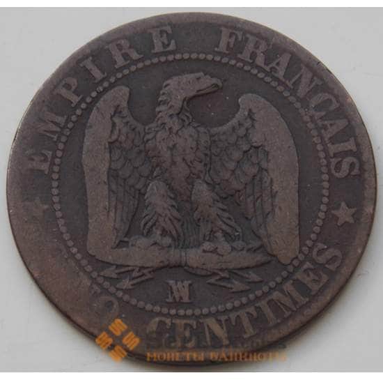 Франция 5 сантим 1853 КМ777 F арт. 7349