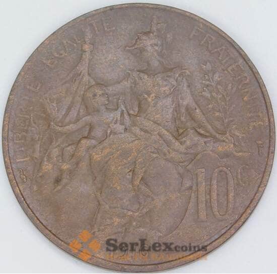 Франция 10 сантимов 1916 КМ843 VF арт. 7346 Франция 10 сантимов 1916 КМ843 VF арт. 7346