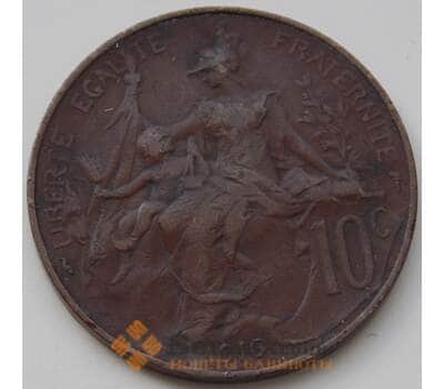 Монета Франция 10 сантим 1916 КМ843 VF арт. 7346