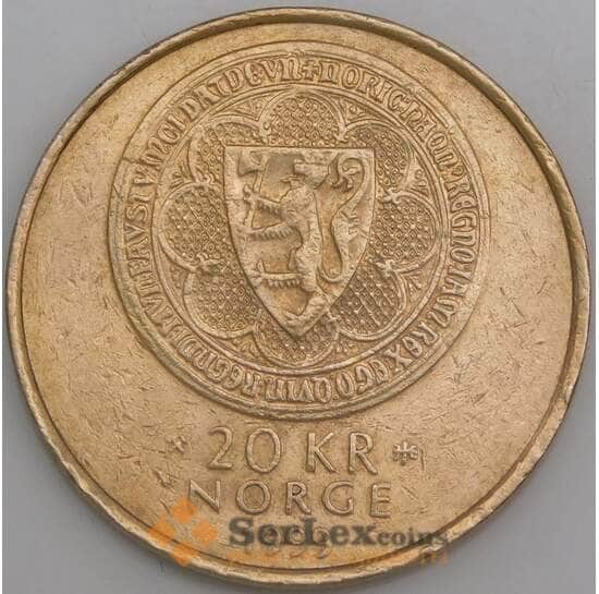 Норвегия монета 20 крон 1999 КМ464 VF арт. 47236