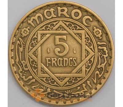 Марокко монета 5 франков 1946 Y43 XF арт. 43325