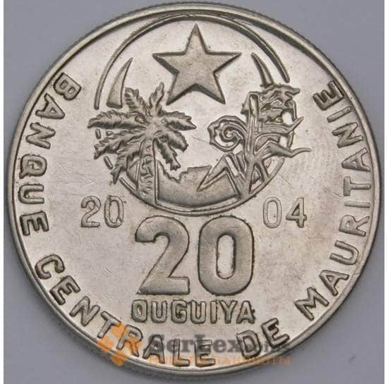 Мавритания монета 20 угий 2004 КМ5а аUNC арт. 44730