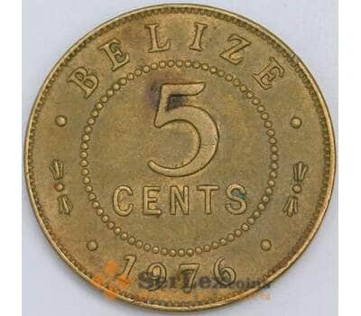 Белиз 5 центов 1976 КМ34 XF арт. 57185
