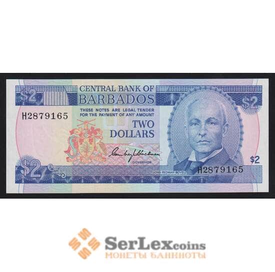Барбадос 2 доллара ND 1980 Р30 UNC арт. 54690 Барбадос 2 доллара ND 1980 Р30 UNC арт. 54690