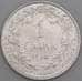 Бельгия монета 1 франк 1914 КМ73 AU арт. 46099