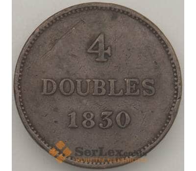 Монета Гернси 4 дубля 1830 КМ2 VF (n17.19) арт. 21122