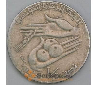 Монета Тунис 1/2 динара 1990 KM318 VF арт. 8550