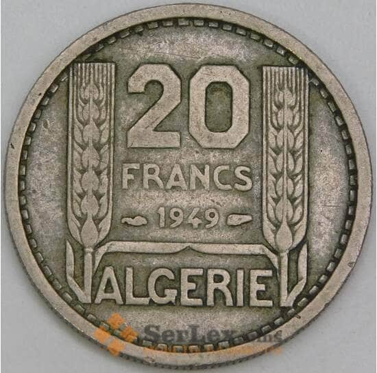 Алжир 20 франков 1949 KM91 VF арт. 8549 Алжир 20 франков 1949 KM91 VF арт. 8549