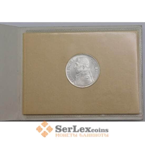 Ватикан монета 1000 лир 1978 КМ142 UNC в буклете арт. 42112 Ватикан монета 1000 лир 1978 КМ142 UNC в буклете арт. 42112