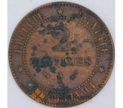 Франция 2 сантима 1892 А КМ827 VF арт. 57307