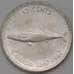Монета Канада 10 центов 1967 КМ67 XF 100 лет Конфедерации арт. 29188