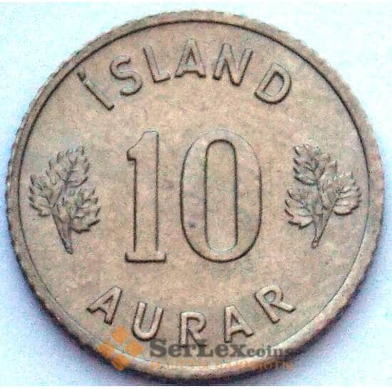 Исландия 10 эйре 1963 КМ10 aUNC (J05.19) арт. 16854