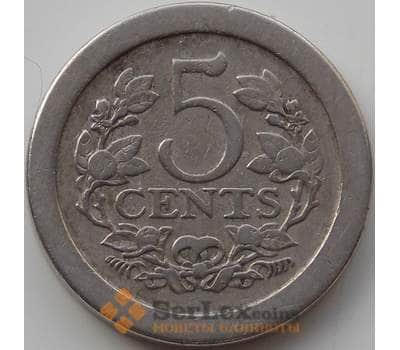Монета Нидерланды 5 центов 1907 КМ137 VF арт. 12266