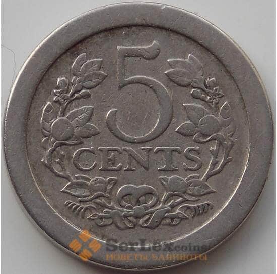 Нидерланды 5 центов 1907 КМ137 VF арт. 12266