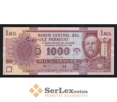 Парагвай 1000 гуарани 2004 Р222а UNC арт. 55458