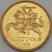 Монета Литва 50 центов 1998 КМ108 aUNC арт. 18802