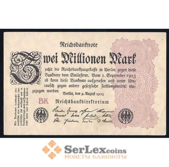 Германия 2000000 (2 миллиона) марок 1923 P104 aUNC арт. 40379