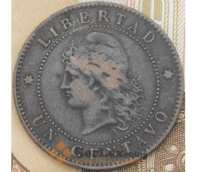 Монета Аргентина 1 сентаво 1890 КМ32 VF арт. 38439