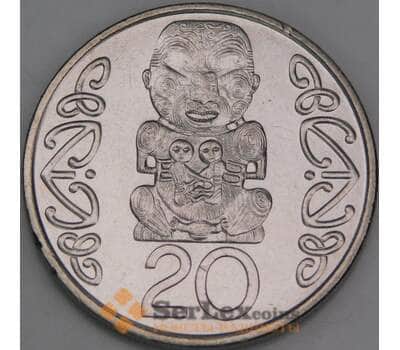 Новая Зеландия монета 20 центов 1990 КМ81 UNC арт. 49207
