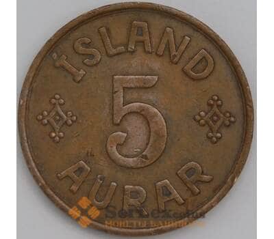 Монета Исландия 5 эйре 1942 КМ7.2 XF арт. 39501
