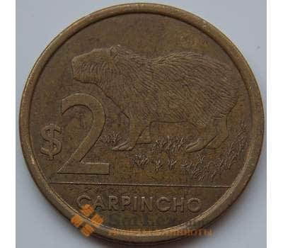 Монета Уругвай 2 песо 2011-2014 КМ136 VF арт. 8236