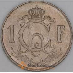 Люксембург 1 франк 1962 КМ46.2 UNC арт. 53371