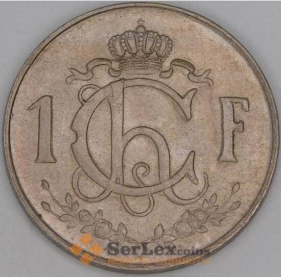 Люксембург 1 франк 1962 КМ46.2 UNC арт. 53371