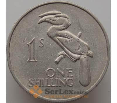 Монета Замбия 1 шиллинг 1964 КМ2 VF арт. 9254